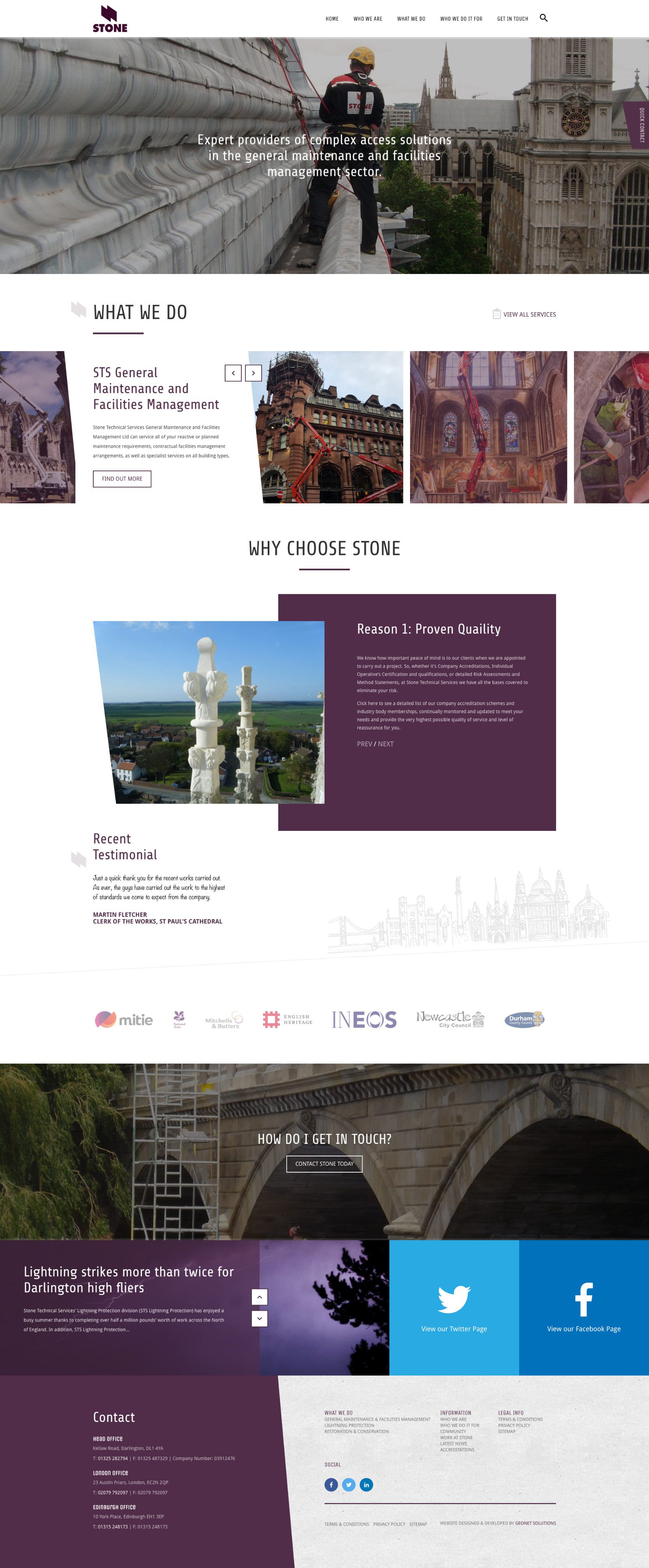 Stone Services | Portfolio | Hush Digital