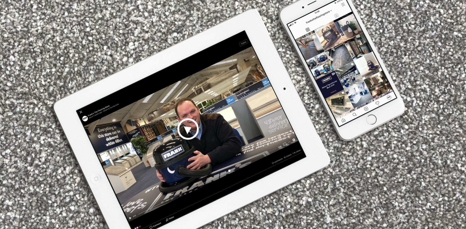 Frank's The Flooring Store | Portfolio | Hush Digital Digital Marketing Darlington